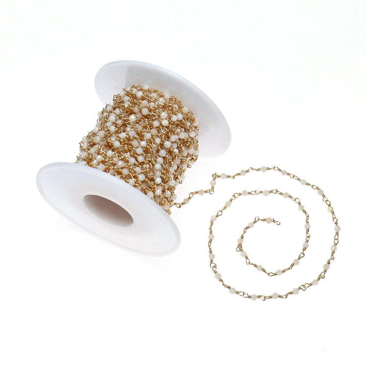 Necklace Bracelet Components Crystal Chain for DIY Jewelry Making Findings золотой