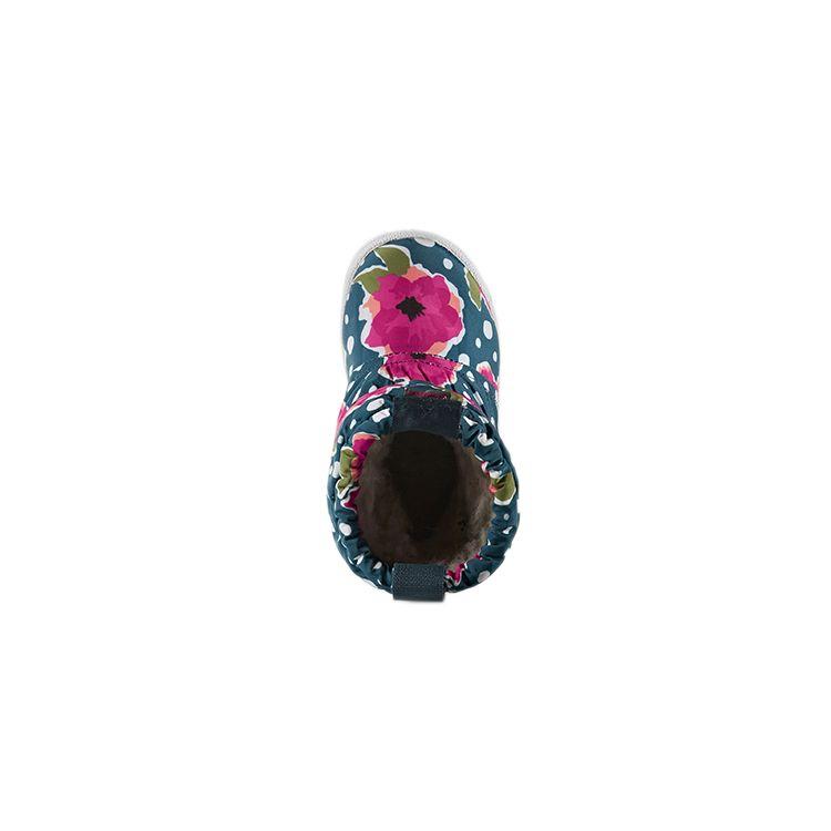Adidas Originals Slip-On Boot Comfortable Warm High-Top Walking Shoes Baby Shoes Blue Pink S76124