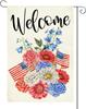 Memorial Day Garden Ag 4th of July Decorations Outdoor 12x18 Inch Double Sided Garden Ags for Outside Welcome Daisy Yard
