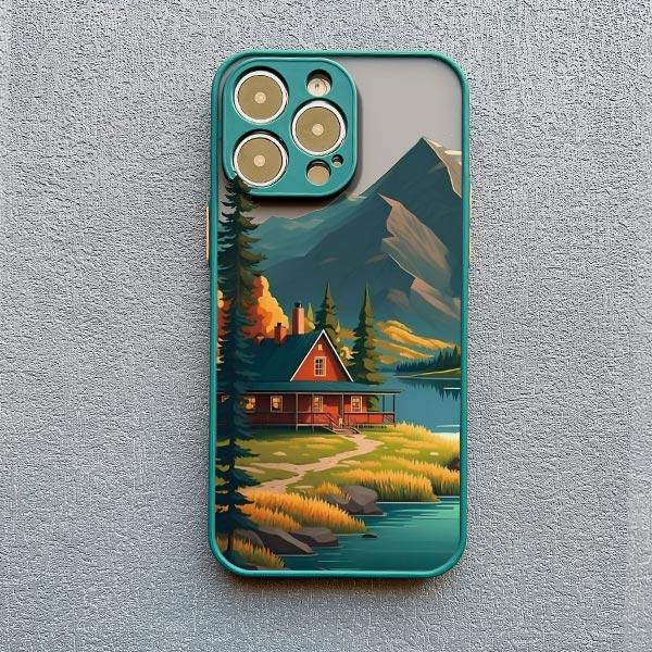 Fog Mountains Landscape Phone Case for iPhone 16 15 14 12 13 Mini 11 Pro Max X XS XR SE2 7 8 Plus Shockproof Back Cover Fundas