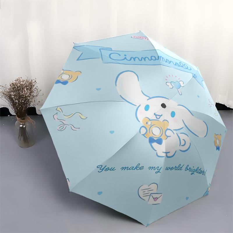 1pc Happy Cinnamoroll Pattern Automatic Opening and Closing Umbrella - Suitable for Various Occasions, Outdoor Activities, Lightweight and Durable Aut