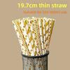 Degradable Striped Paper Drinking Straws For Parties And Creative Beverage Serving