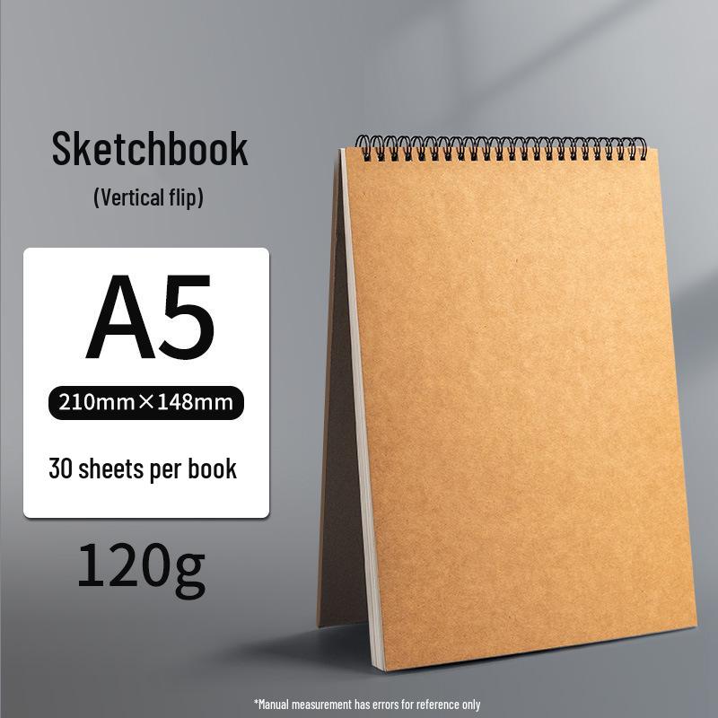 Dětský kroužkový skicák A4: Silné prázdné stránky pro kreslení a umění