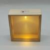 Decorative Display Case with Led Light Handmade 3D Picture Frame Wood DIY Nightlight  Tabletop