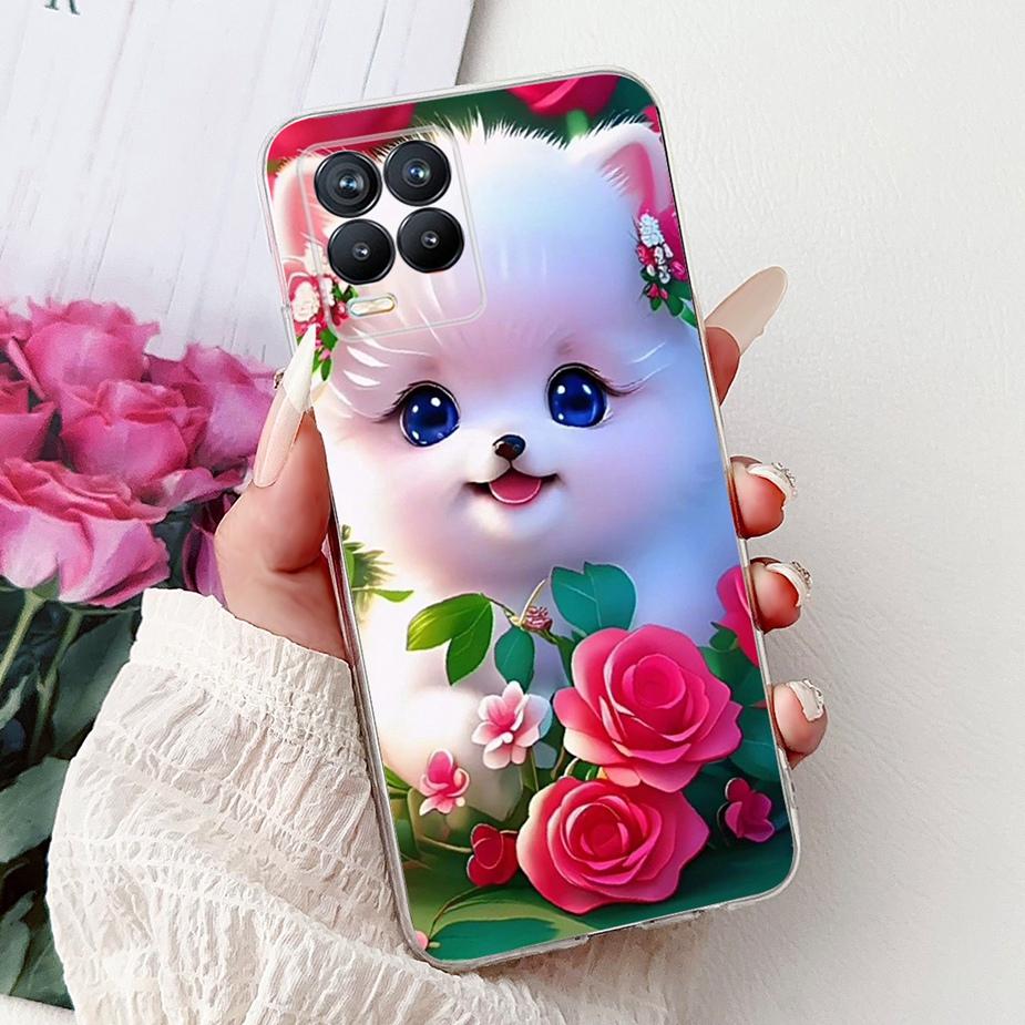 Cute Cat Fashion Painted Cover For Realme 8 Case Cover For Realme 8 Pro Soft Silicone Phone Case For Realme8 5G Realme 8i Bumper