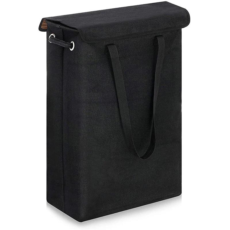 45L Thin Laundry Basket with Cover, Narrow Hand, Fine Hand, Dirty Laundry Basket, Bedroom, Kindergarten, Whole Basket Storage Ba