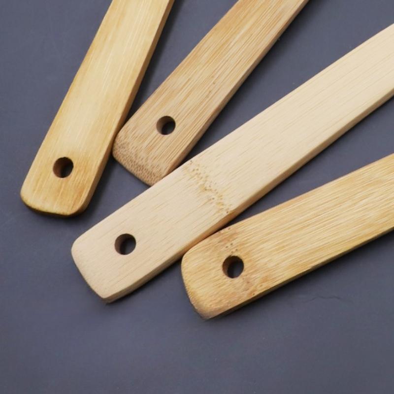1 Pcs Bamboo Non Stick Frying Pan Spatula Rice Spoon Spatula High Temperature Resistant Cooking Tool Home Supplies