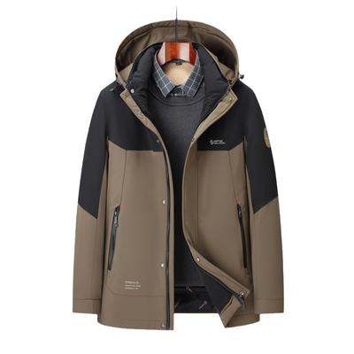 Winter Duck Down Jacket Men's Business Casual Tooling Hooded Take-off Cold-proof Warm Down Jacket