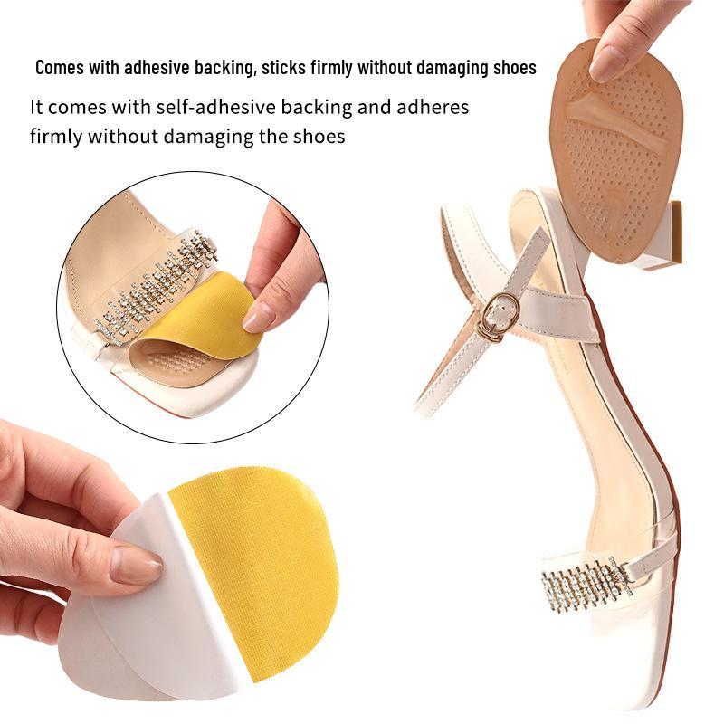 High-Heeled Shoe Forefoot Pad: Arch Support, Pain Relief, Soft Rebound, Self-Adhesive, Size-Adjustable, Breathable Design.