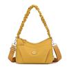 Nylon Pleated Strap Women's Crossbody Bag - Lightweight, Versatile, Simple Shoulder Bag for Commuting and Casual Use