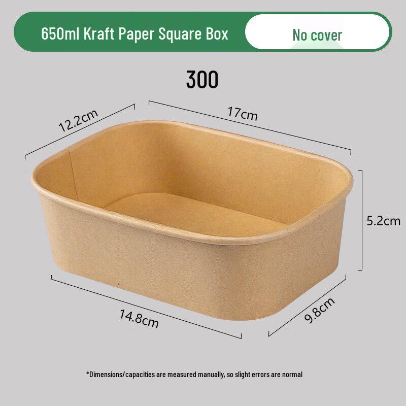 Disposable Kraft Paper Lunch Box