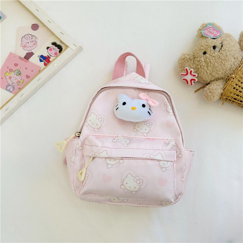 Melody Kids Backpack With Breathable Nylon Material And Cute Animal Pattern For Elementary School