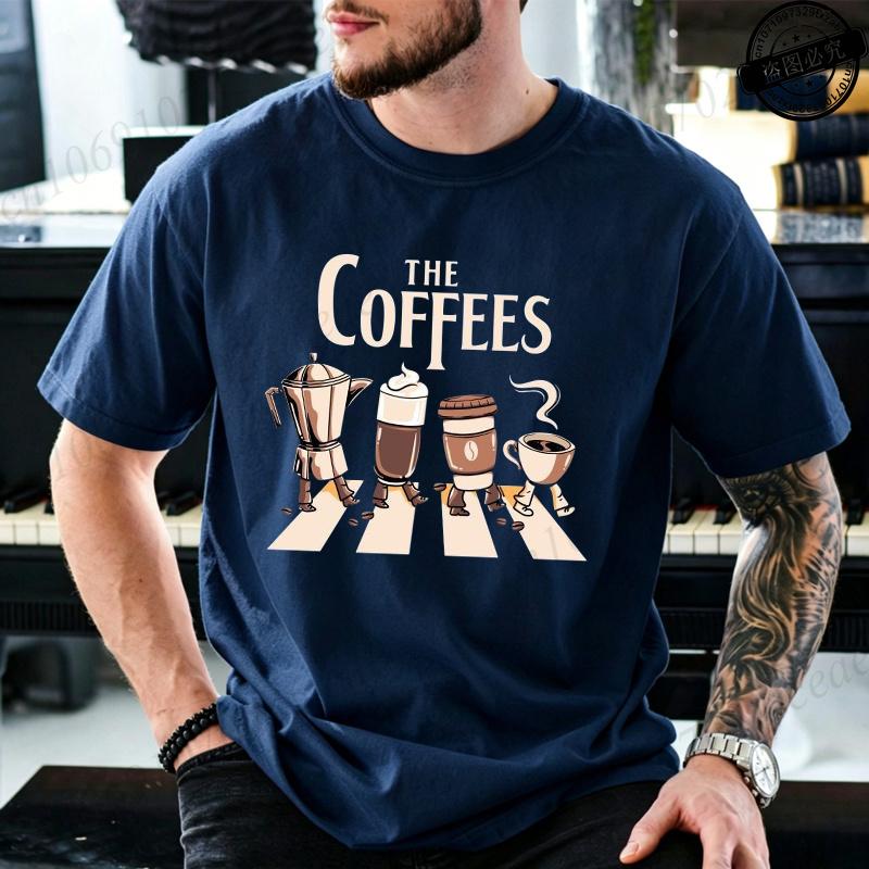 Summer Fashion Unisexs T Shirt Short Sleeve Clothing Coffee Graphic T Shirt Casual Oversized Unisex Unisex Tee Tshirts Plus Size
