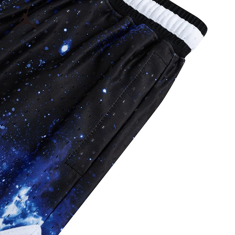 New Jordan SS25 Shorts Children Aged 3 7 Years Old Black/Dazzling Blue JD2522014