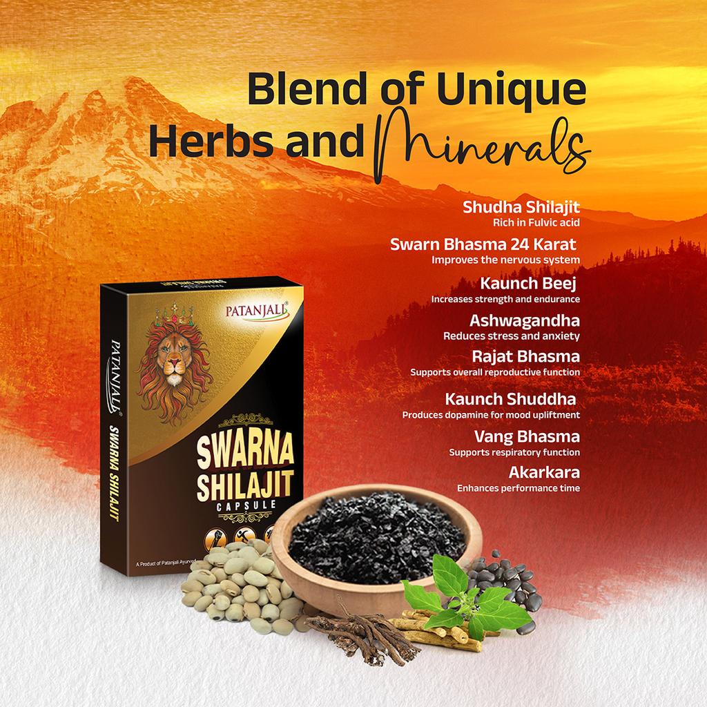 Patanjali Swarna Shilajit Capsule 8gm