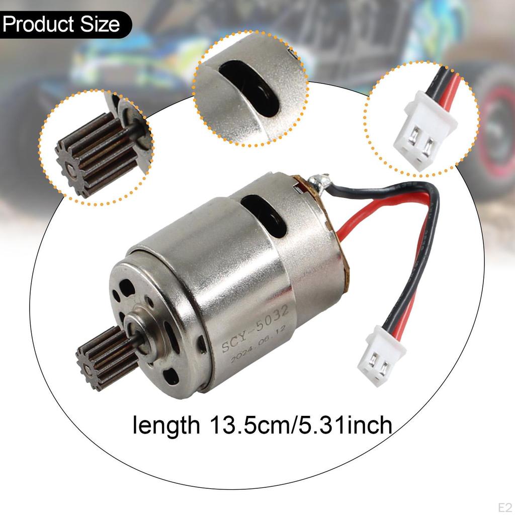 RC Car Brushed Motor ,1:18 Spare Parts Replace, High Speed Gifts Vehicles Toy Accessory