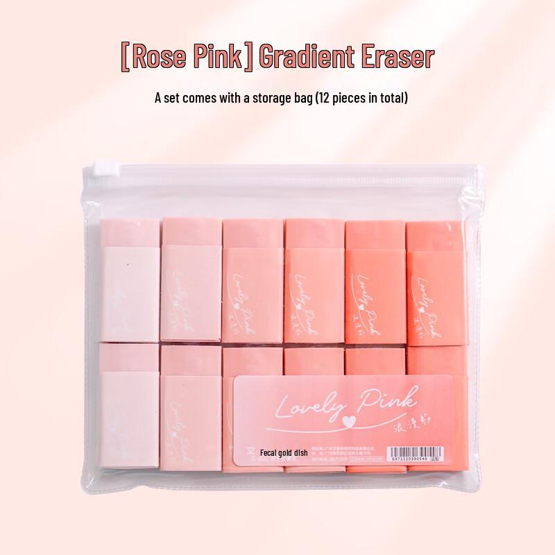 Gradient Eraser: Student Edition, Residue-Free Magic Eraser with Morandi Color Palette