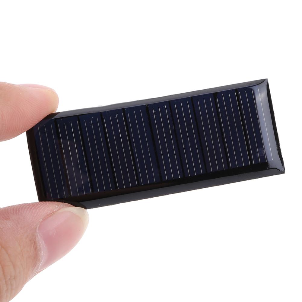 5-30PC Small Solar Power Panel 5V 0.23W 45MA Pocket Solar Charging Panel 58*23MM Polysilicon for 3.7V Battery Charger