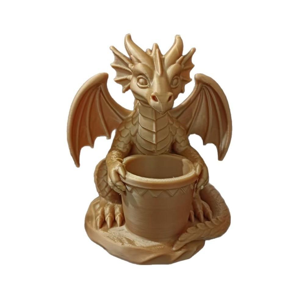 Gotische Stijl Succulentenplant Bloempot 3D Geprint Bureauornamenten Creatief Drakenbeeld Cadeau