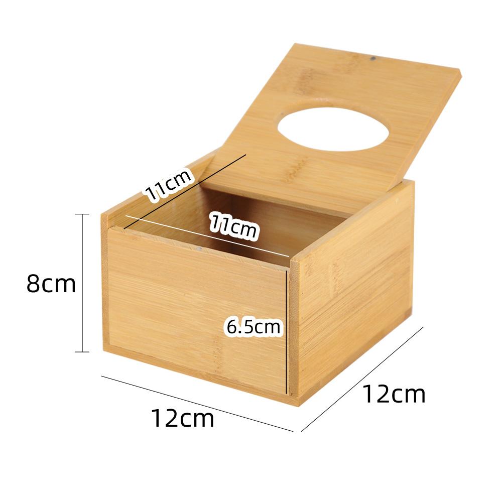 

Бамбуковый держатель для бумажной коробки для хранения бумажных салфеток, чехол для коробки с салфетками, автомобильные деревянные салфетки, ресторан, украшение для дома