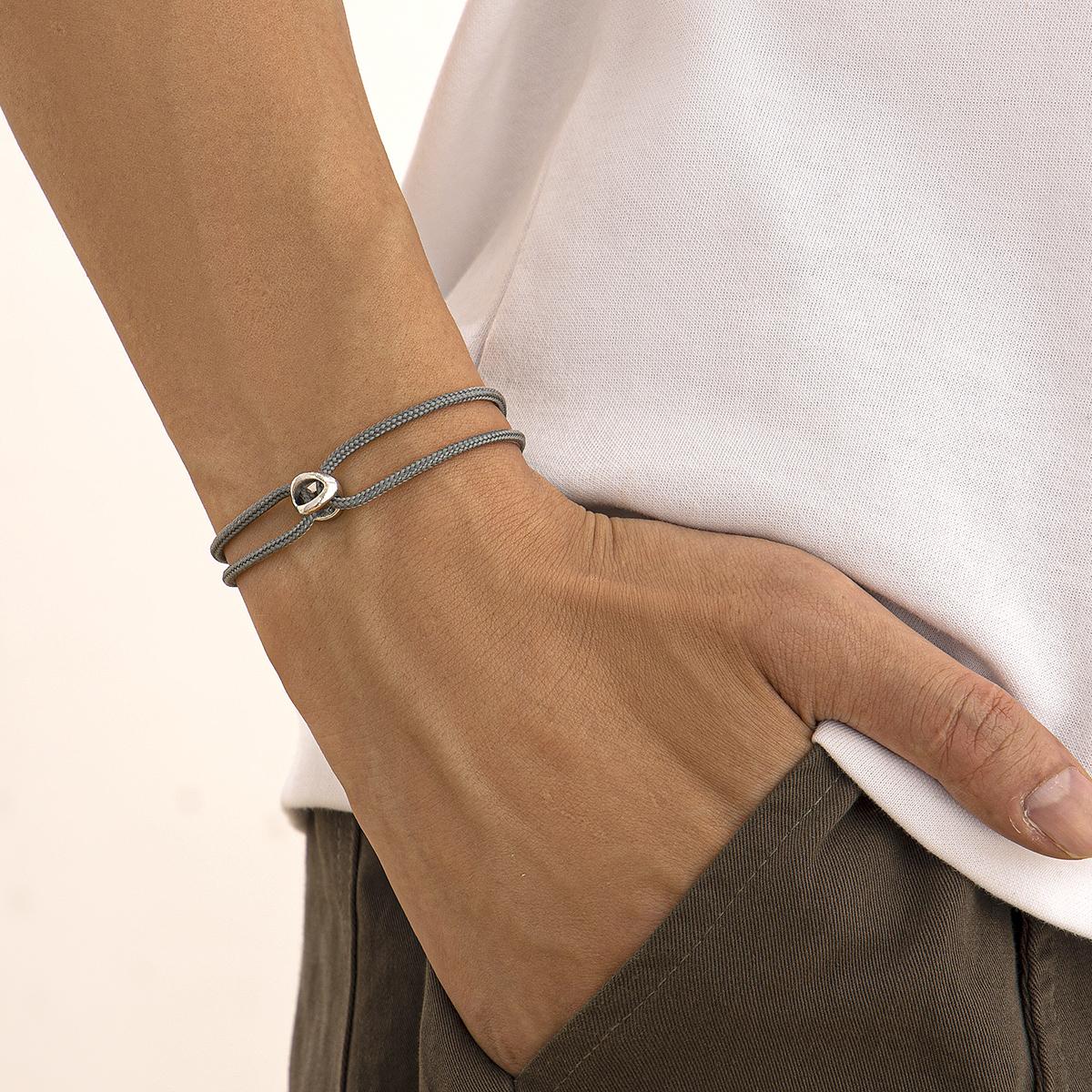 

SHIXIN Simple N-line Rope Chain Charm Bracelet for Men Personalized Colorful Hand Rope Bangles Couple Hand Jewelry Accessories