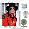 Beliebtes 5D-Kreuzstich-Set zum Selbermachen, Welt-Superstar Michael Jackson, Gemälde, voller Bohrer, Kreuzstich-Bastelset, Wandaufkleber, Heimdekoration