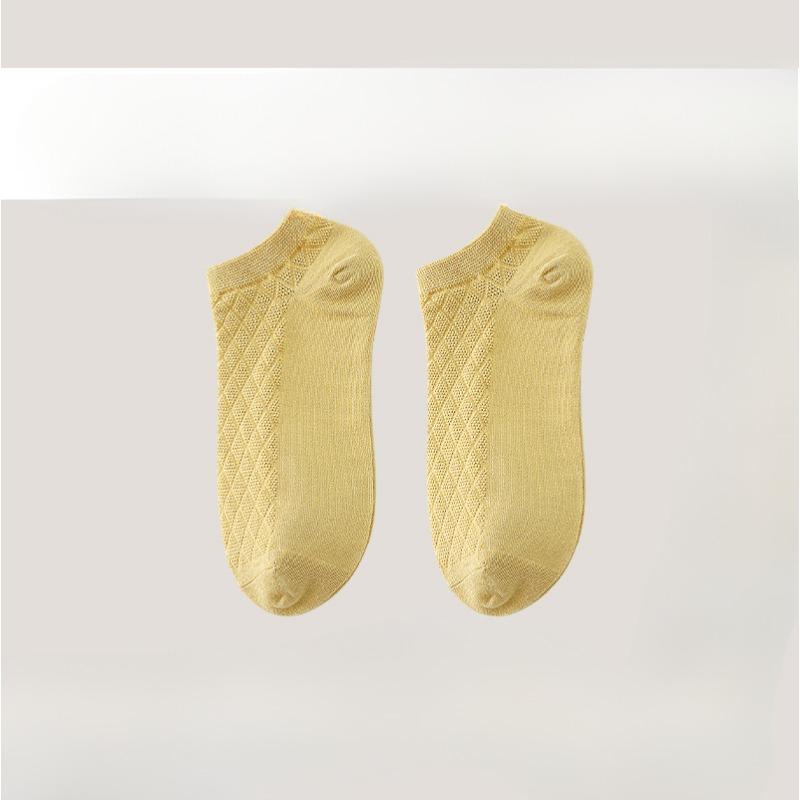 Women's Pure Cotton Breathable, Thin, Non-dropping Silicone Anti-slip Boat Socks, Sweat-absorbing, Simple and Invisible Socks