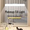 Badeværelsesspejl til forfængelighed uden boring med lys til makeup