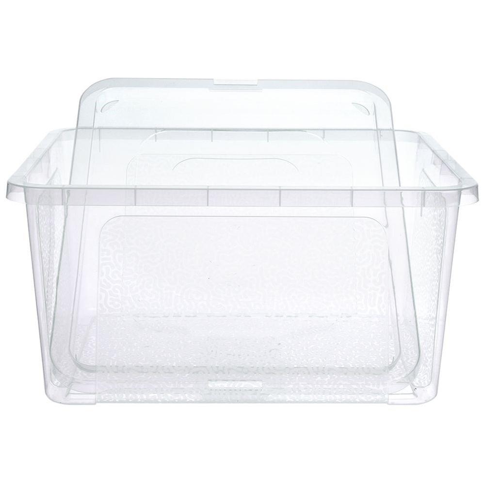 Plastic Storage Container Large Toy Box 20L Lid