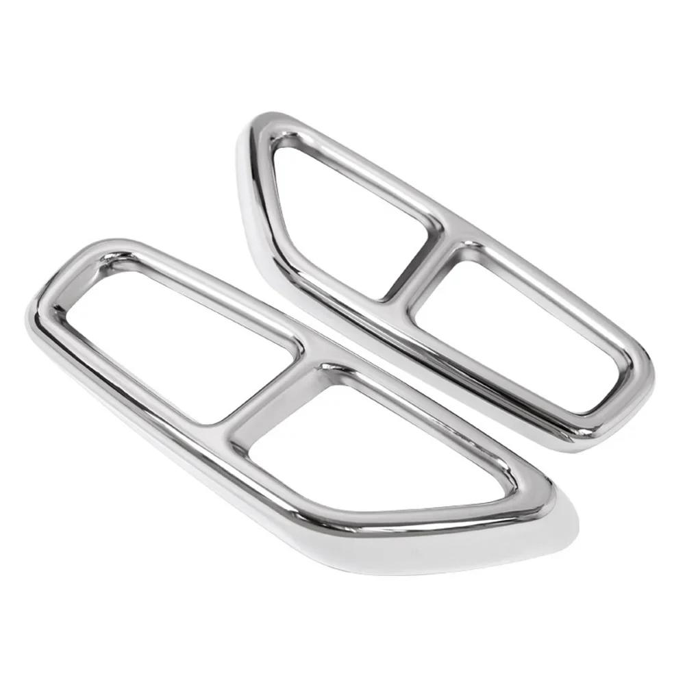 For BMW 5 Series G30 G32 G31 6 Series GT 2018 2019 2020 2022 Stainless Steel Exhause Filter Tail Throat Cover Car Accessories