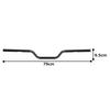 Kijima Motorcycle Parts Handlebar Fifty Bar 50mm Black Finish Front, 25.4mm, Steel, HD-04674