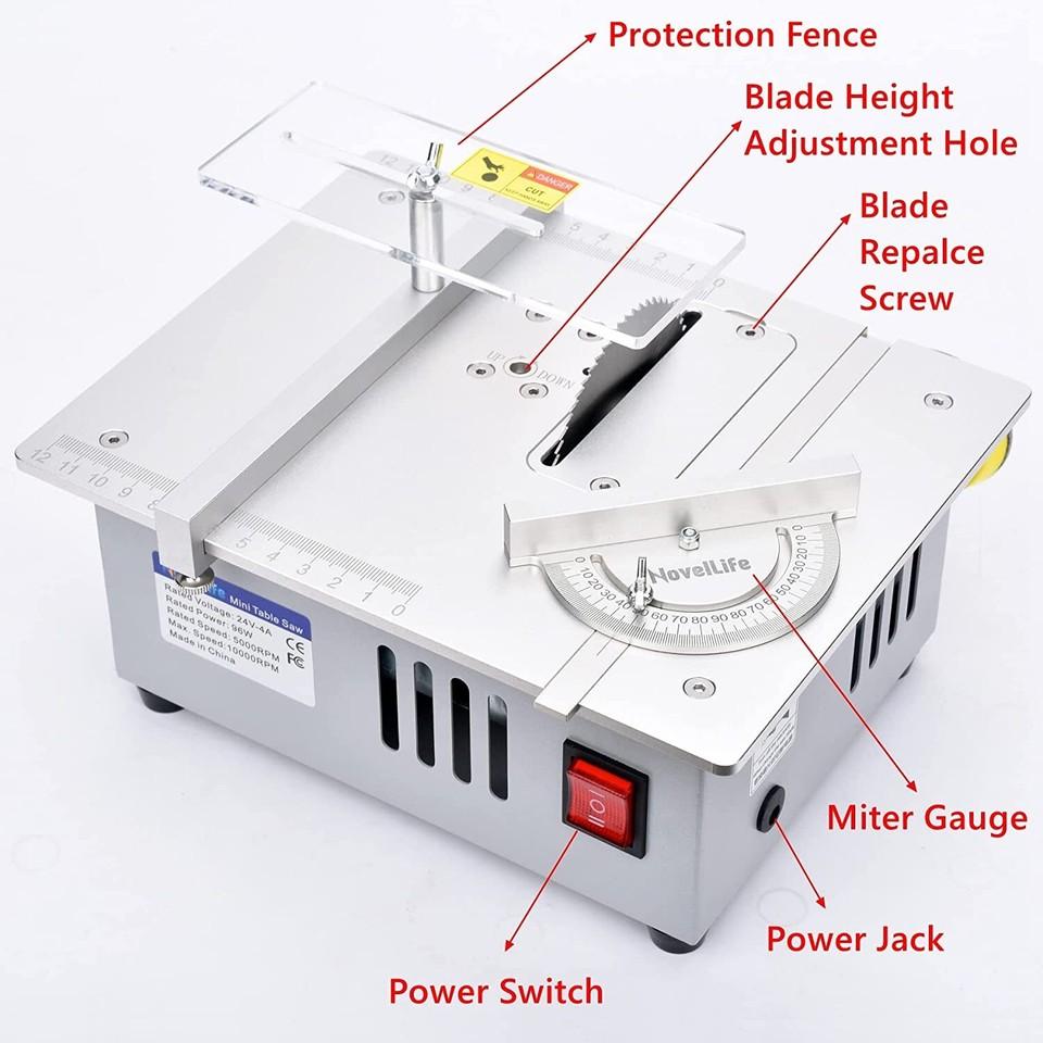 Mini Table Saw DIY Table Saw Electric Circular Saw Plastic PVC Cutter