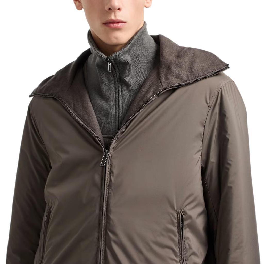 Emporio Armani Long Sleeved Hooded Jacket EM003042-AF18503-U8143