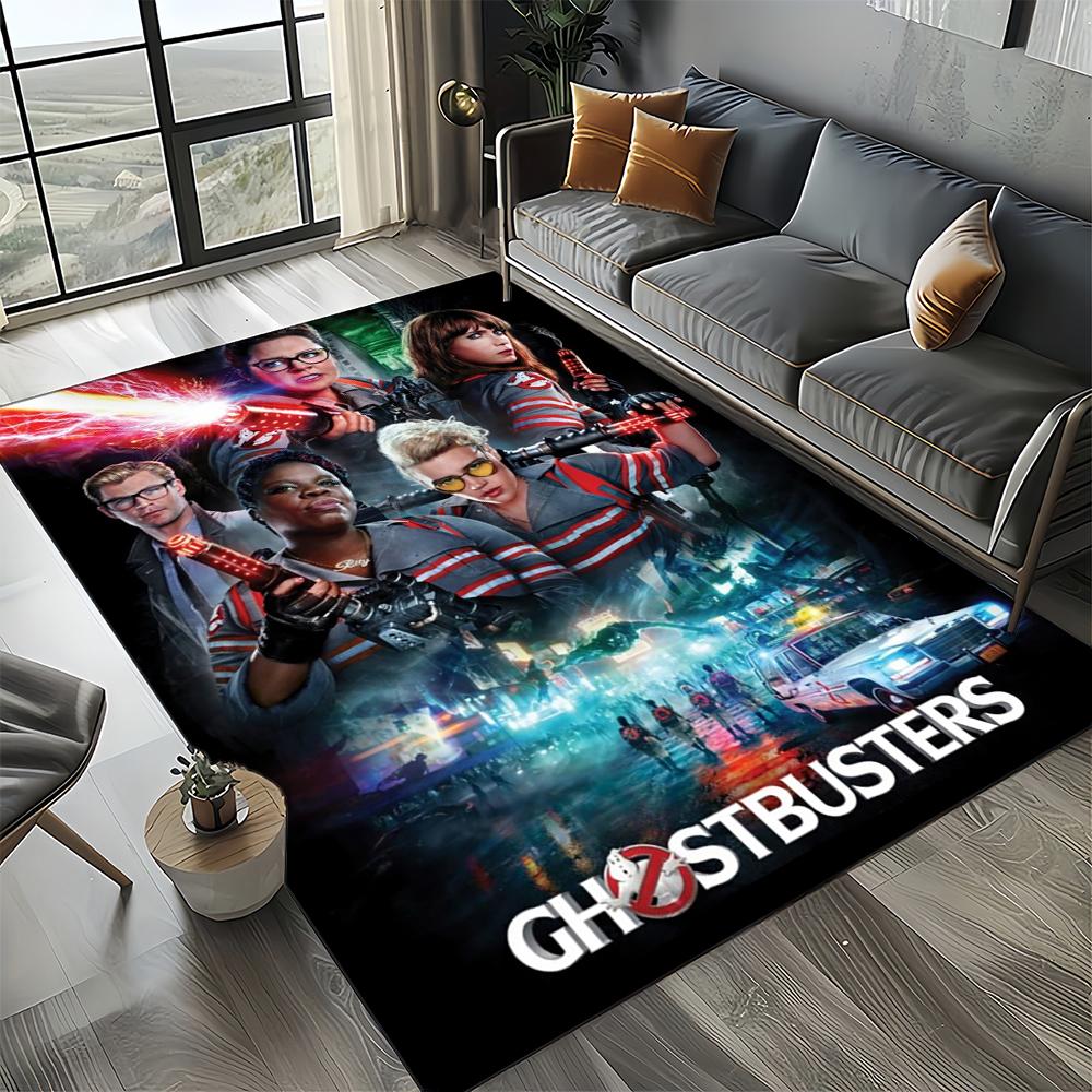 27 Style New G-Ghostbusters Horror Movie Cartoon Carpet Rug for Living Room Bedroom Home Sofa Decoration,Non-slip Floor Mat