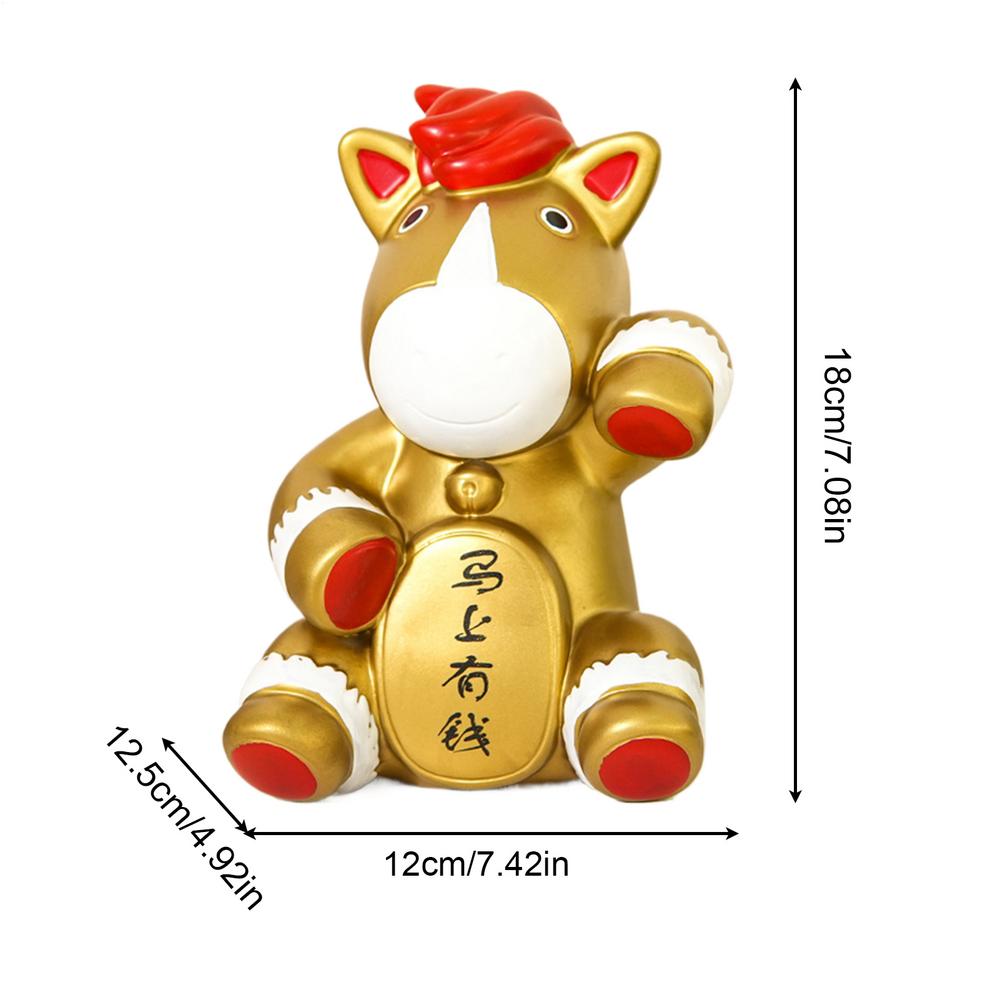 Копилка Год Лошади Благоприятный Символ Форма Лошади Банка для Монет Копилка Лошадь Домашний Декор Для Гостиной