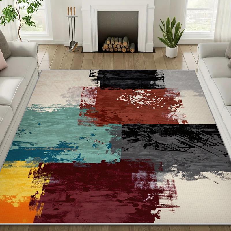 

RAKKS Modern Geometric Abstract Theme Crystal Pile Carpet for Living Room,Bedroom,Bedside,Sofa,Coffee Table,Floor Mat Home Decor 40x60cm