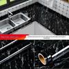 Black Wood Grain Self-Adhesive Wallpaper for Furniture and Countertops - Waterproof and Moisture-Proof Renovation Film