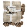 Honeycomb Blanket 120X150 Cm Made Of Polyester Beige