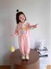 2025 Spring Stylish Two-Piece Cartoon Suit for Girls - Casual Autumn Wear