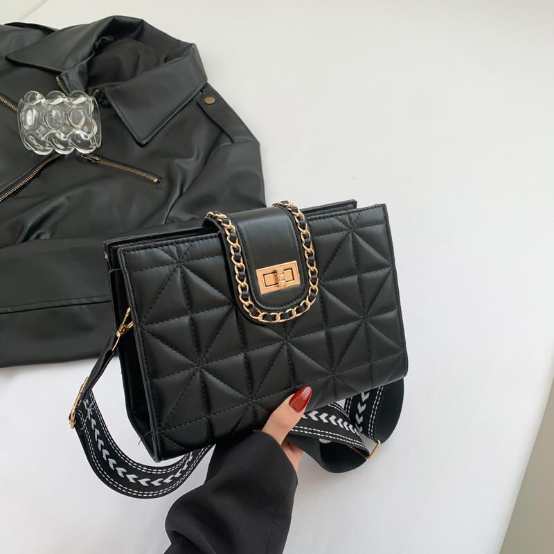 Stylish Spring Summer Shoulder Bag Chic Casual Crossbody Purse Elegant Pu Material чёрный
