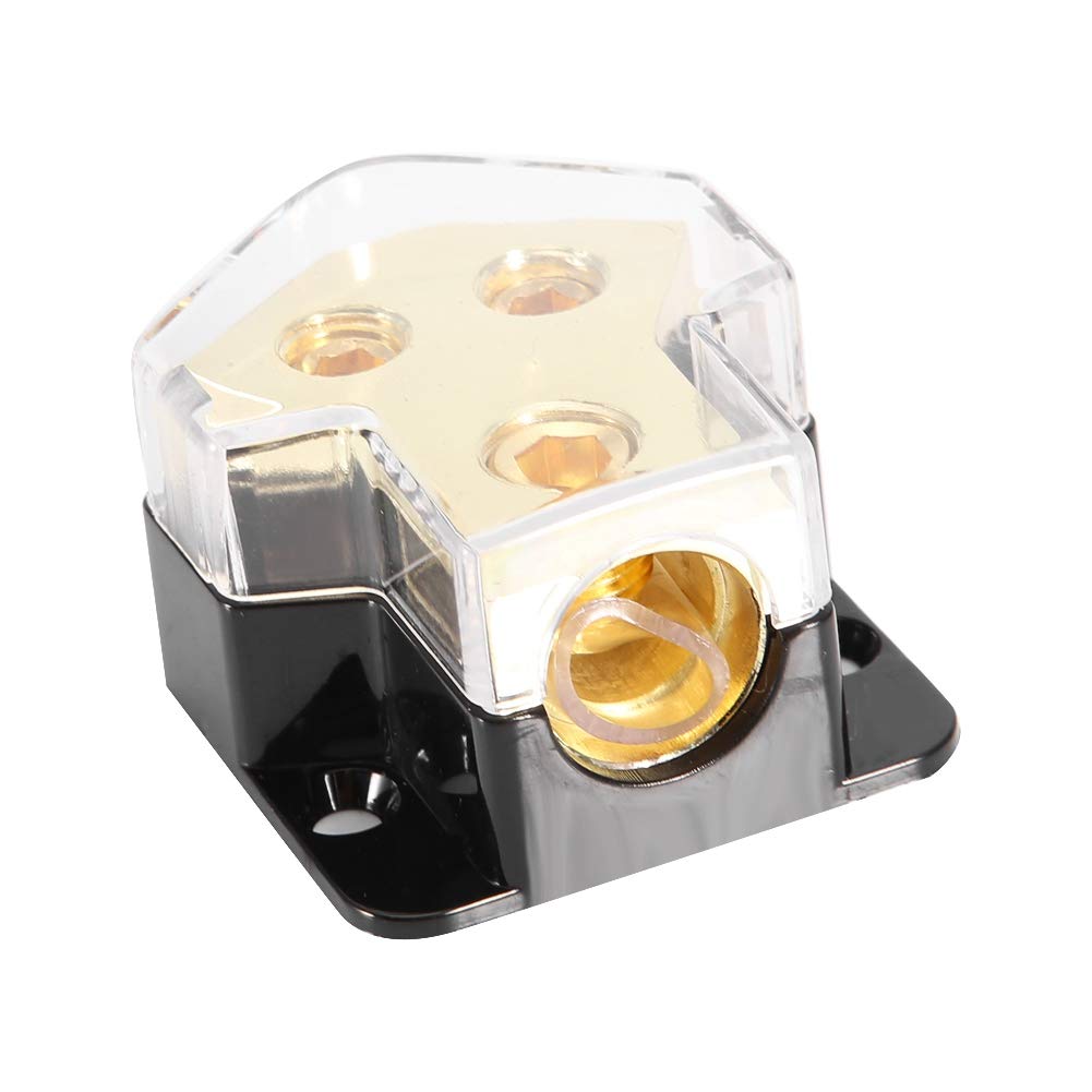 Akozon Napájecí rozdělovací blok Auto Audio Rozvod napájení 1 * 1GA Vstup 2