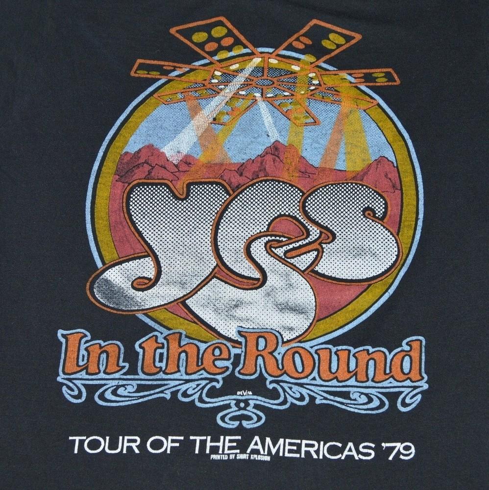 

1979 Yes In The Round Tour of the Americas Shirt E1134 Unisex T-Shirt Graphic Tee L