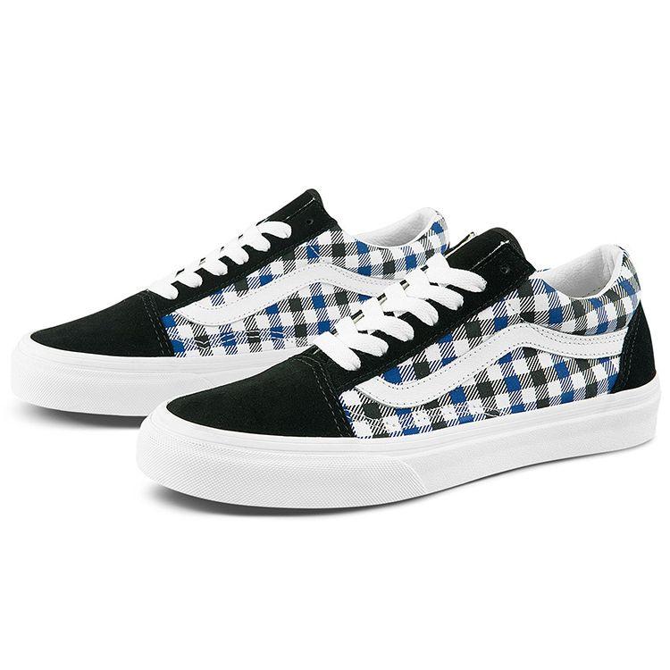 Vans Old Skool Retro Casual Checkerboard Low Top Skate Shoes Unisex Sneakers White Blue VN0A3WKT4RV