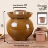 Large Earthenware Sichuan Pickled Vegetable Jar - Traditional Ceramic Sauerkraut Pot for Home Use