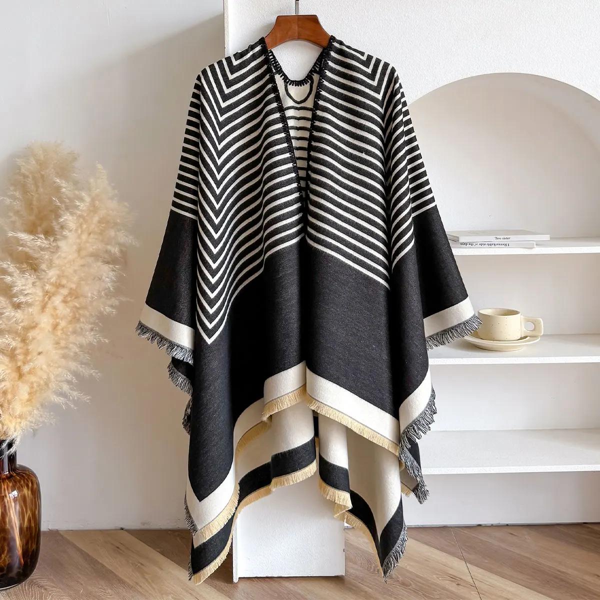 

Female Luxury Scarf Winter Warm Intensification Shawl Women Imitation Cashmere Scarves Wraps Hijab Bufandas Panuelos Muslim