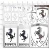 Car Racing Sports Metal Sticker for Ferrari Roma 488 Portofino F8 Roma Spider SF90 Competizione Modified Decoration Accessories JW7