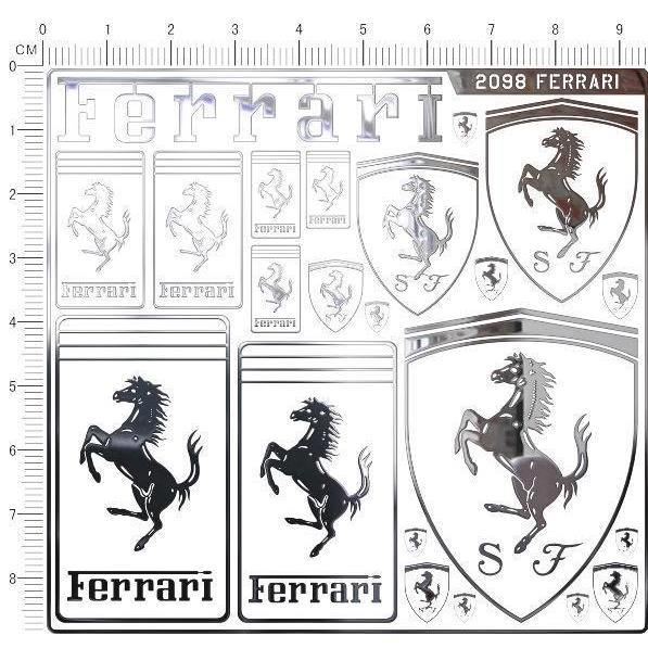 Car Racing Sports Metal Sticker for Ferrari Roma 488 Portofino F8 Roma Spider SF90 Competizione Modified Decoration Accessories JW7