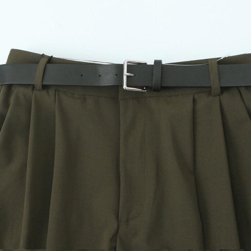 Kaslead New Arrival Women's Clothing Fashion Style Fashion Minimalist Multicolor with Belt Double Pleated Pants 4661405