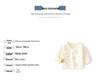 Newborn Boneless Pure Cotton Velcro Half-Back Pajamas - Spring/Autumn Style Baby Top