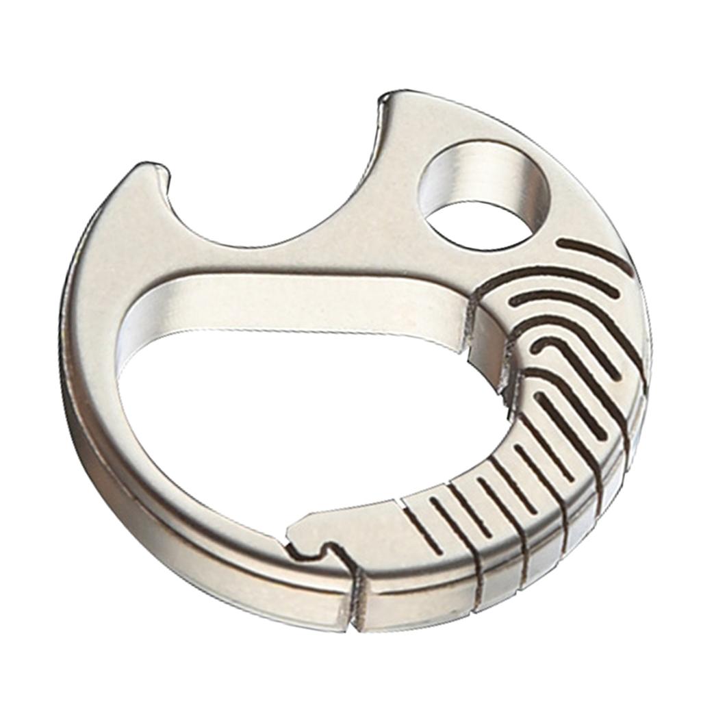 Quick Releases Spring Snap Key Rings Bottles Opener Titaniums Carabiner Clip Keyring Clip for Camping Hikings Daily